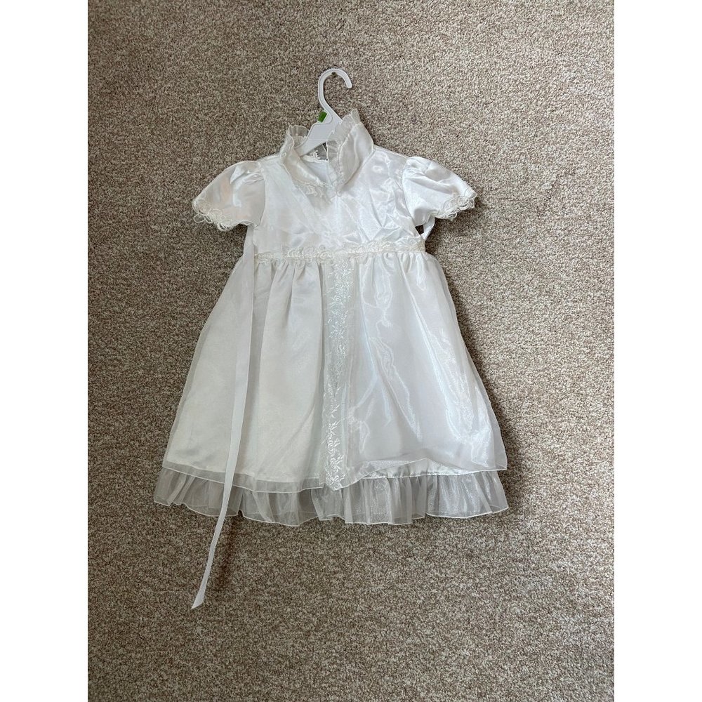 Youth Kids Wedding White Lace Dress Size 4-6 Youth